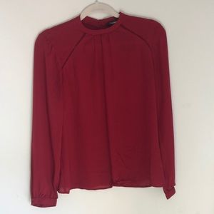 EXPRESS long sleeve shirt with back button detail